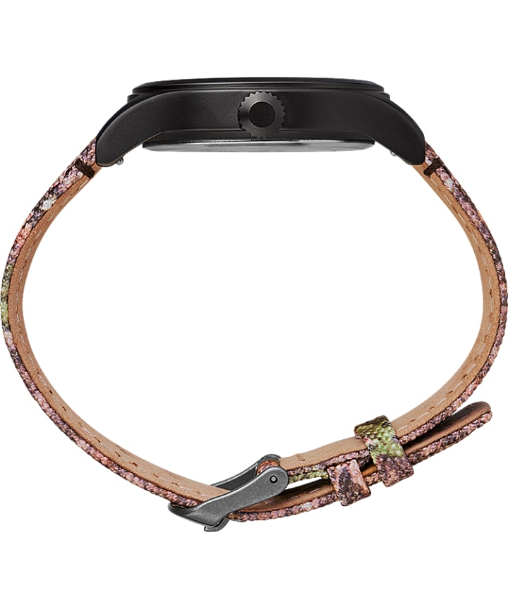 Timex Expedition Scout 40mm Fabric Strap Watch with Mossy Oak® Shawdowgrass Blades Camo Black/Brown/Green large
