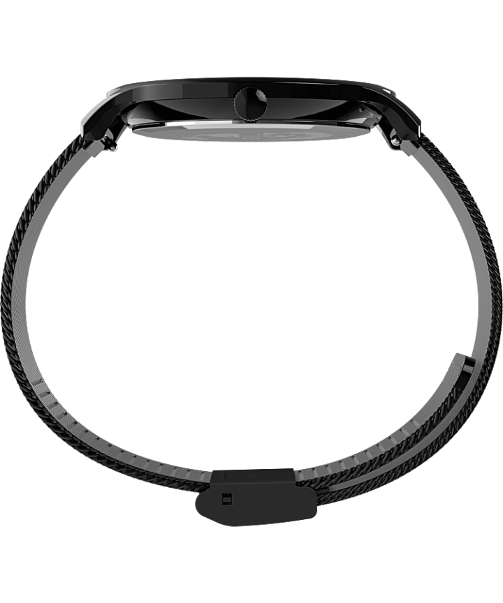 Norway 40mm Stainless Steel Mesh Band Watch Black large