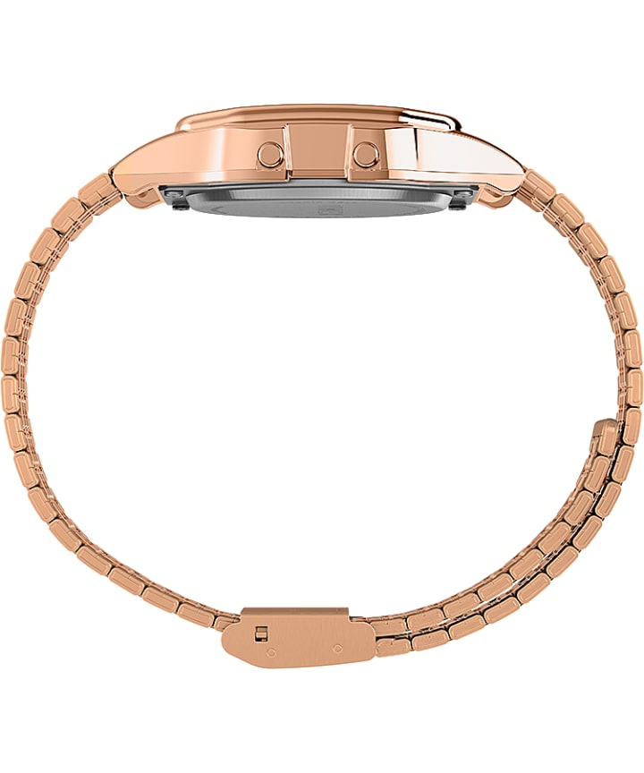 Timex T80 34mm Stainless Steel Bracelet Watch Rose-Gold-Tone large