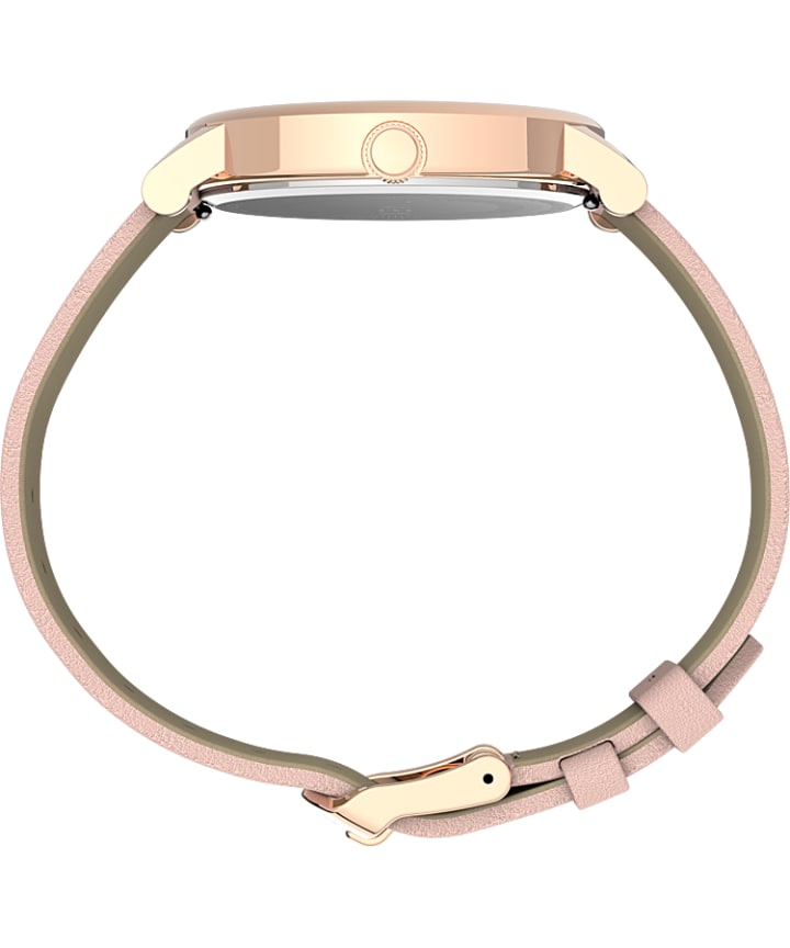 Full Bloom 38mm Leather Strap Watch Rose-Gold-Tone/Pink large