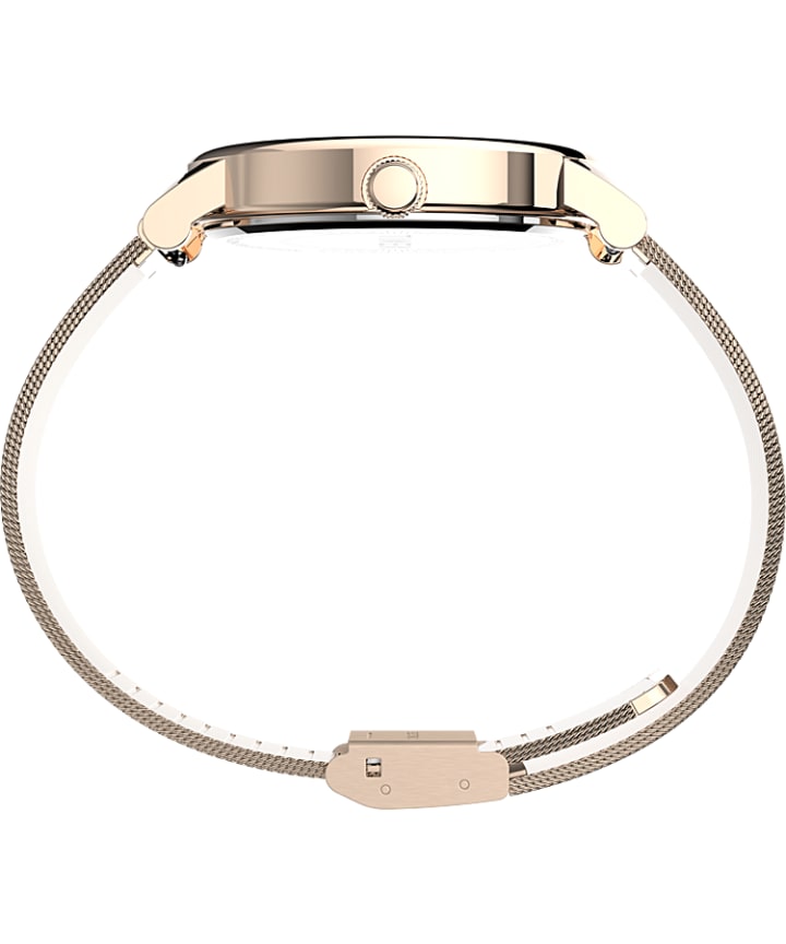 Full Bloom 38mm Mesh Bracelet Watch Rose-Gold-Tone/Pink large