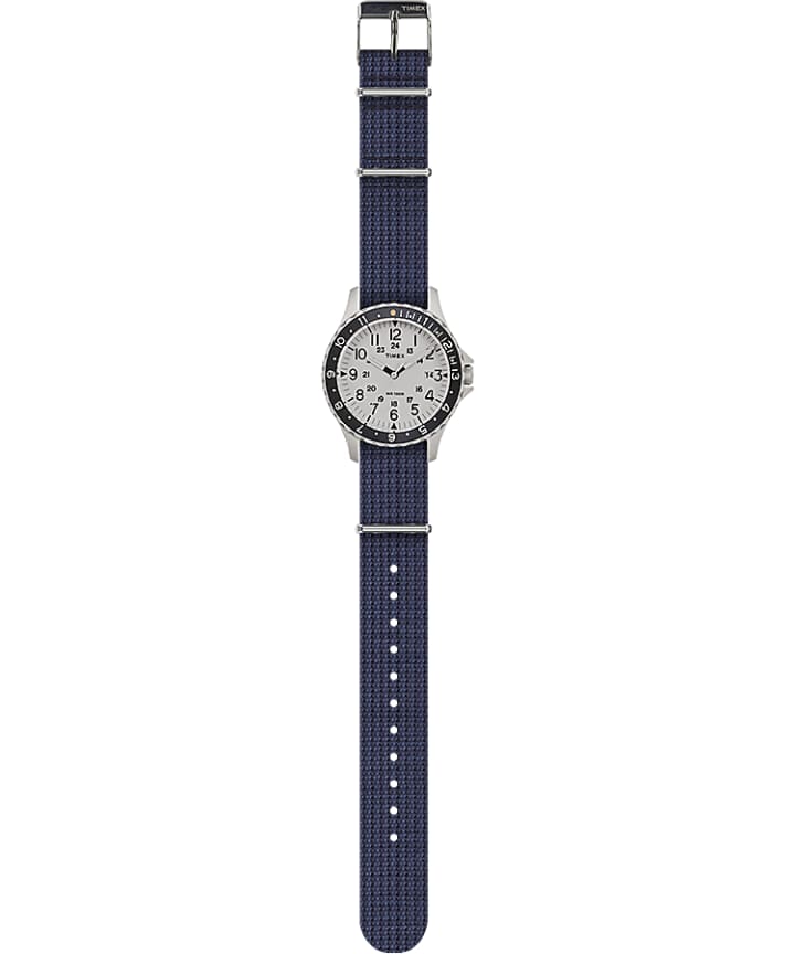 Navi Ocean 38mm Fabric Strap Watch Blue/White large