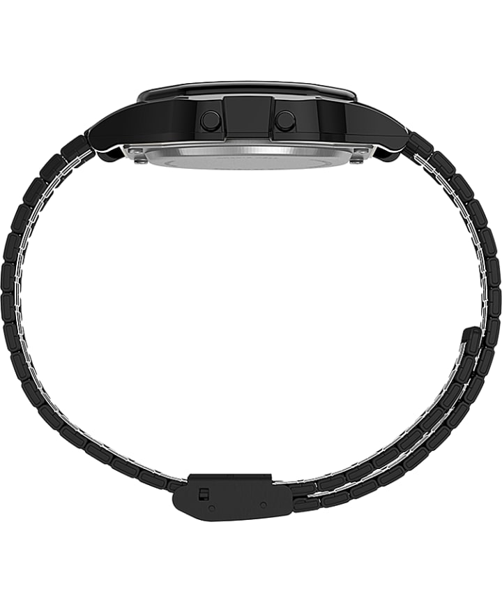 Timex T80 x PAC-MAN™ 34mm Stainless Steel Bracelet Watch Black large
