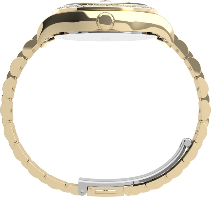 Waterbury Legacy with Swarovski® Crystals 34mm Stainless Steel Bracelet Watch Gold-Tone large