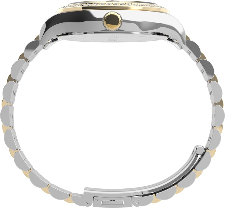 Waterbury Legacy with Swarovski® Crystals 34mm Stainless Steel Bracelet Watch Two-Tone/Silver-Tone large