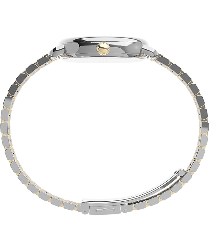 Timex Standard Demi 30mm Stainless Steel Bracelet Watch Silver-Tone/Two-Tone/White large