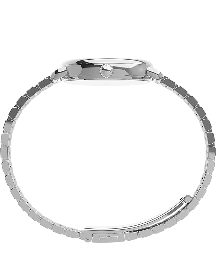 Timex Standard Demi 30mm Stainless Steel Bracelet Watch Silver-Tone/Stainless-Steel/White large