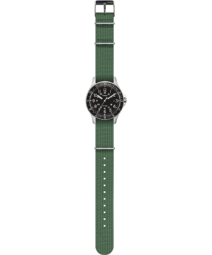Navi Ocean 38mm Fabric Strap Watch Black/Green large