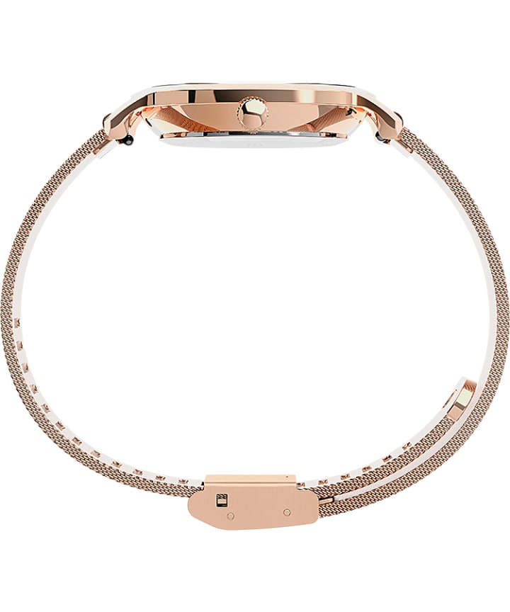 Transcend™ 31mm Stainless Steel Mesh Band Watch Rose-Gold-Tone/Pink large