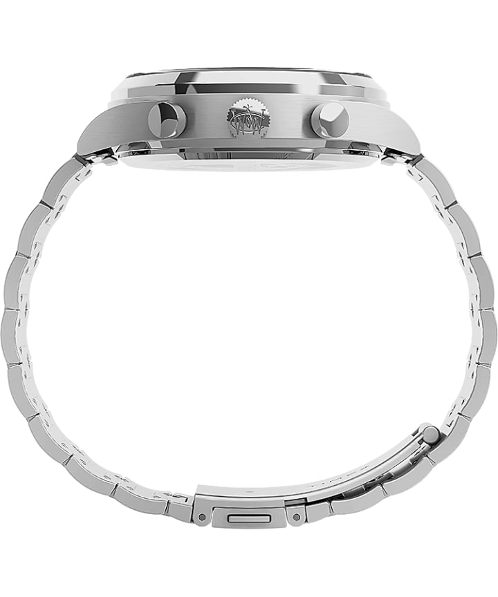 Waterbury Traditional Chronograph 39mm Stainless Steel Bracelet Watch Stainless-Steel/Blue large
