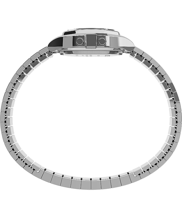 Timex T80 Mini 27mm Stainless Steel Expansion Band Watch Silver-Tone/Stainless-Steel large