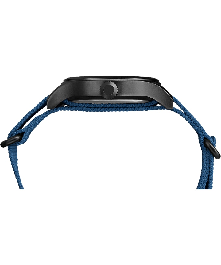 Expedition Scout 40mm Fabric Strap Watch Black/Blue large
