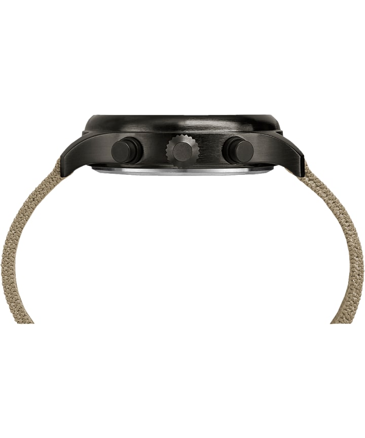 Expedition Field Chronograph 43mm Fabric Strap Watch Black/Tan large