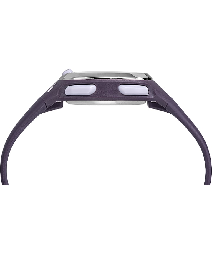 Ironman Transit 33mm Mid-Size Resin Strap Watch Purple/Silver-Tone large
