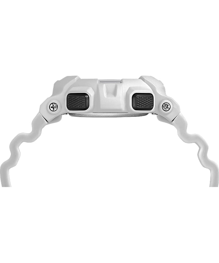 Mako DGTL™ 44MM Silicone Strap Digital Watch White/Silver-Tone large