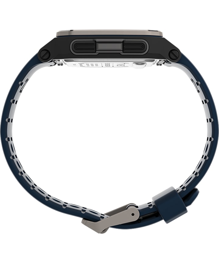 Command Urban™ 47mm Silicone Strap Watch Black/Blue large