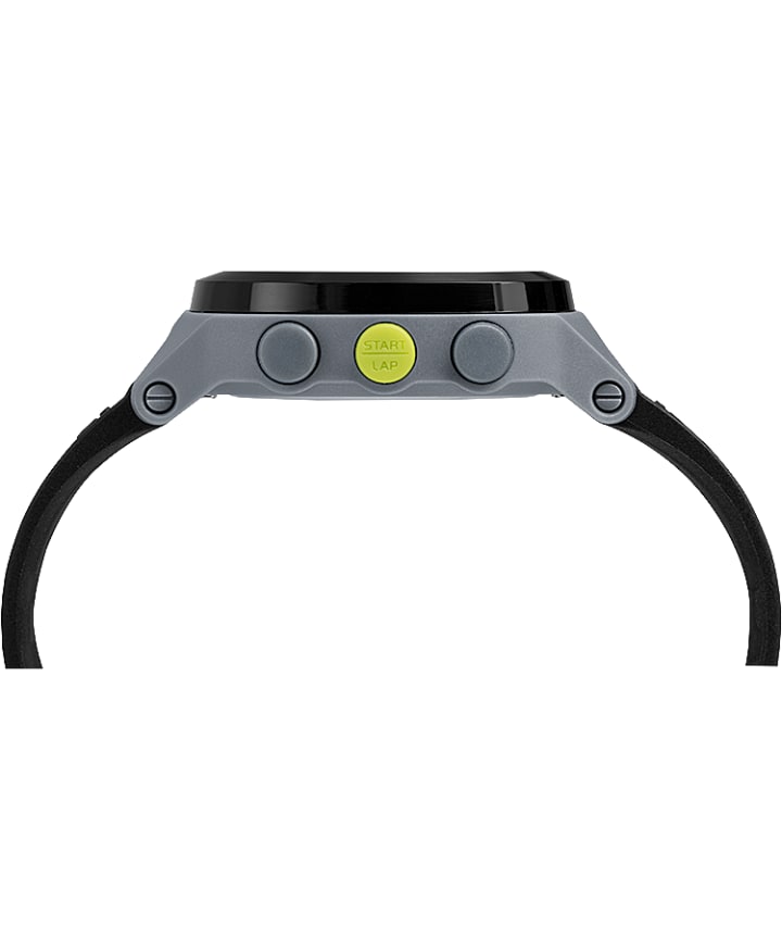 TIMEX® IRONMAN® Transit with Timex Pay 40mm Silicone Strap Watch Black/Gray large