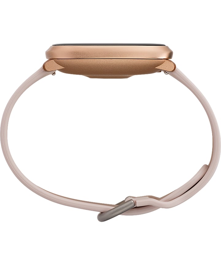 iConnect® by Timex Premium Active 36mm Silicone Strap Smartwatch Rose-Gold-Tone/Pink large