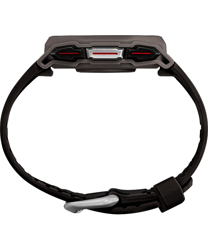 TIMEX® IRONMAN® R300 GPS 41mm Silicone Strap Watch Gray/Black large