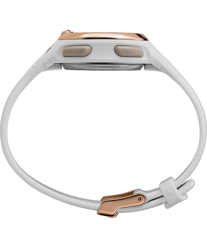 TIMEX® IRONMAN® Transit+ 33mm Resin Strap Activity and Heart Rate Watch White/Rose-Gold-Tone large