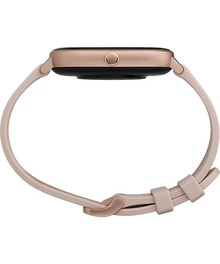 Timex Metropolitan S 36mm Silicone Strap Watch Rose-Gold-Tone/Pink large