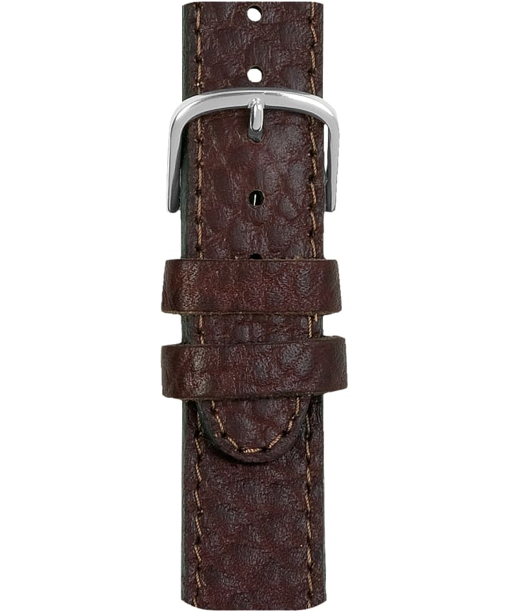 Grand bracelet en cuir brun 18 mm