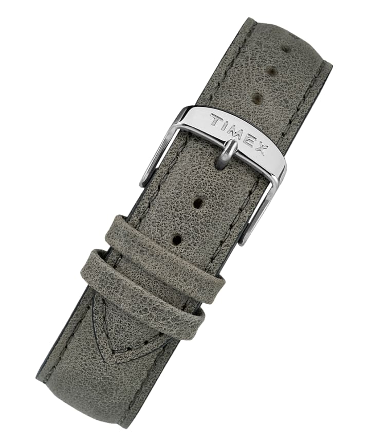 20mm Quick Release Leather Strap Gray large