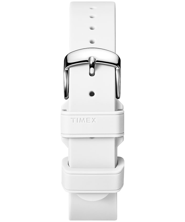Grand bracelet en silicone blanc 18 mm