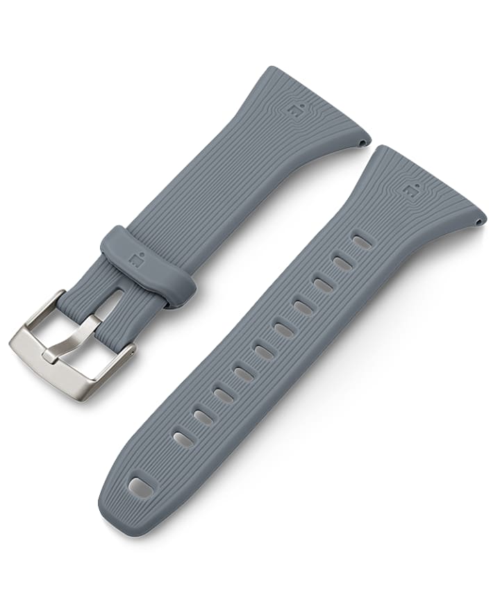 21mm Quick Release Silicone Strap Gray large