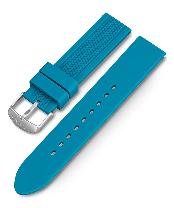 21mm Quick Release Silicone Strap Teal large