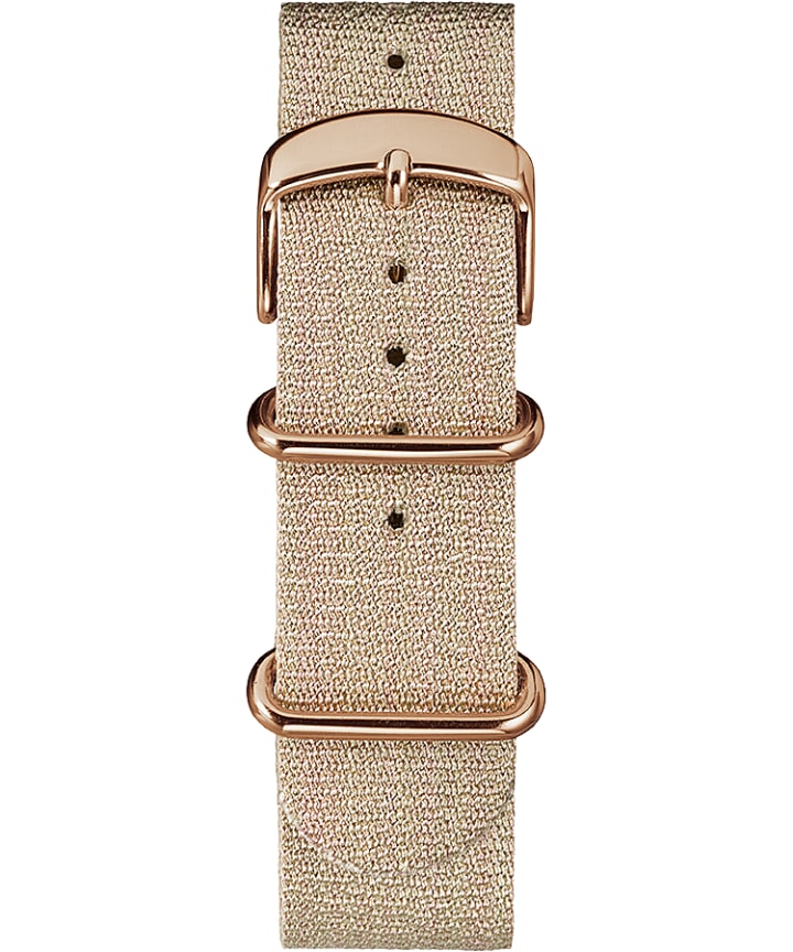 20mm Metallic Woven Fabric Slip-Thru Strap Pink large