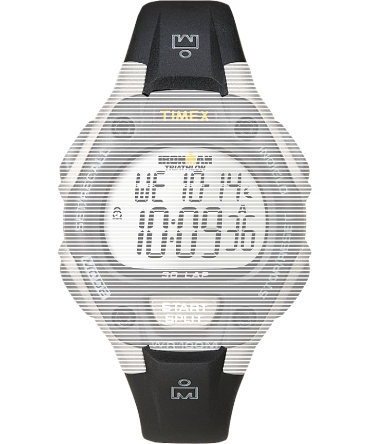 Replacement 14mm Resin Strap for Ironman® Classic 30 Mid-Size Black large