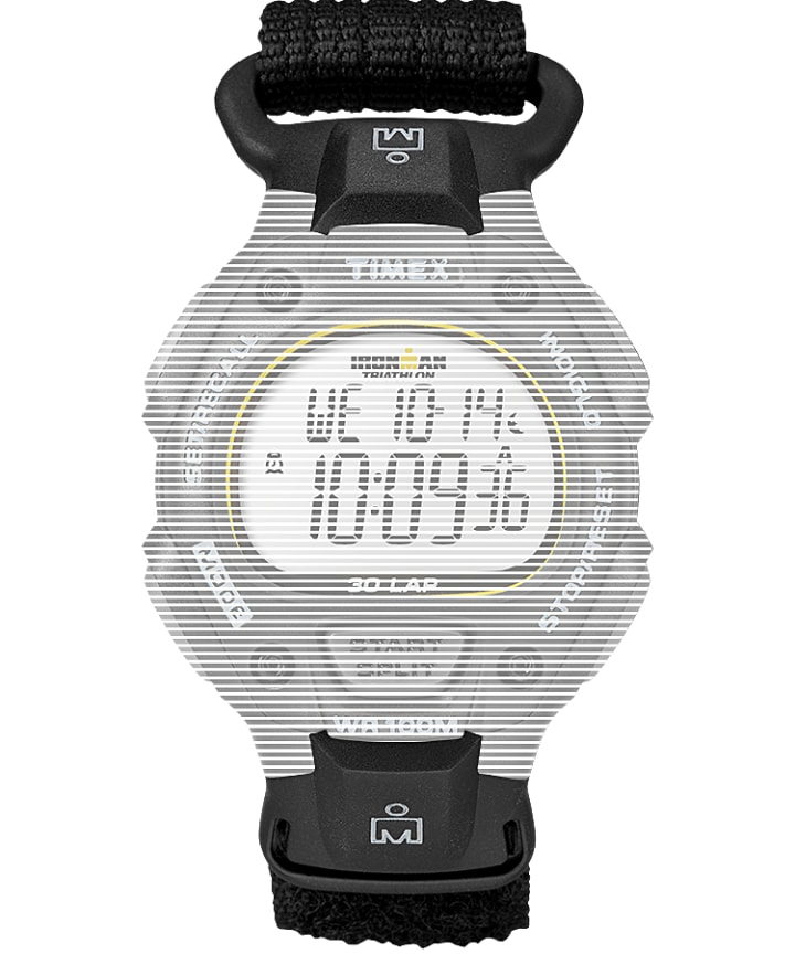Replacement 16mm Resin with Fabric Strap for Ironman® Classic 30 Full-Size Black large