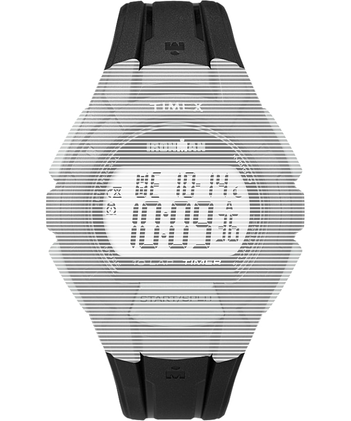 Replacement 18mm Black Resin Strap for Ironman® Essential 10 Full-Size Black large