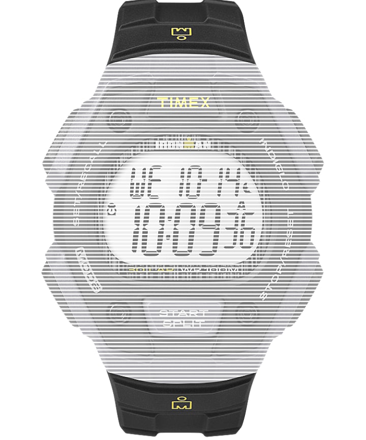 Replacement 18mm Resin Strap for Ironman® Classic 30 Full-Size Black large
