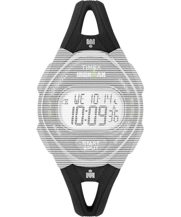 Replacement 14mm Silicone Strap for Ironman® Sleek 50 Mid-Size Black large