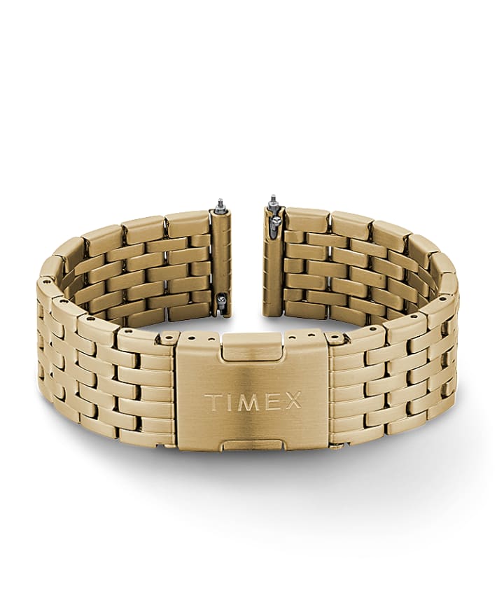 18mm Quick Release Stainless Steel Bracelet Gold-Tone large