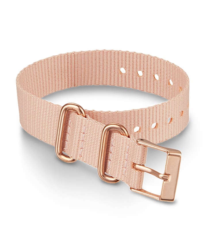 16mm Fabric Slip-Thru Single Layer Strap Pink large