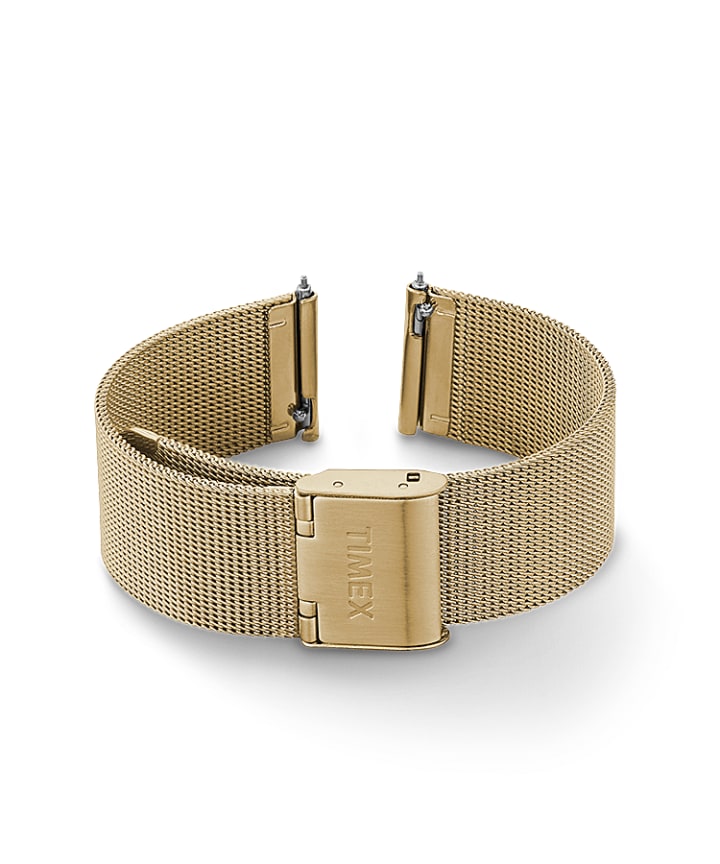 18mm Quick Release Mesh Band Gold-Tone large