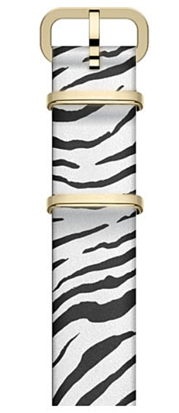 16mm Leather Slip-Thru Single Layer Strap White large