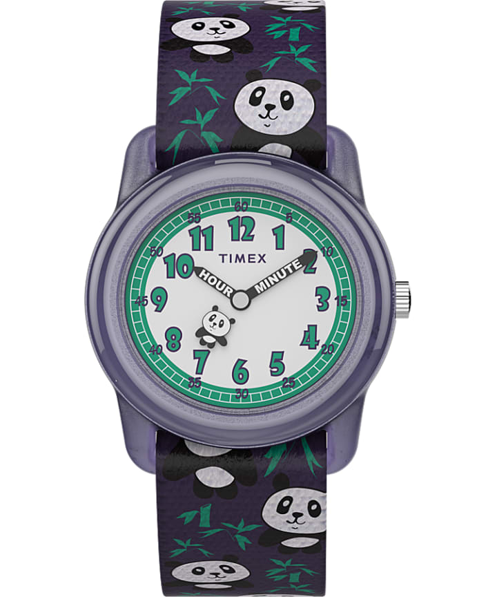 kid's digital 35mm double layer fabric strap watch