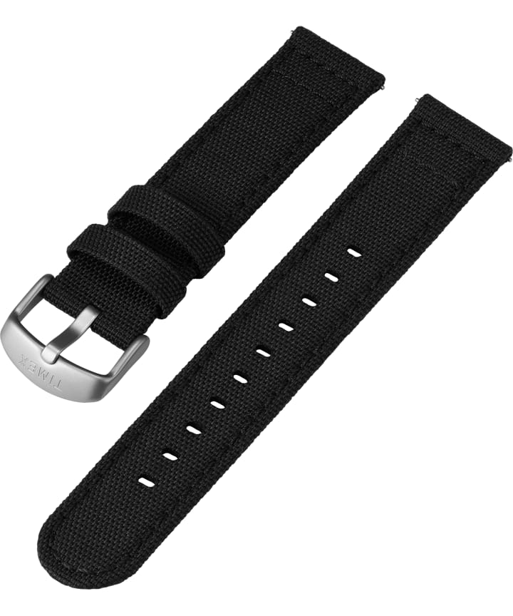 20mm Fabric Strap with Timex Pay Black large