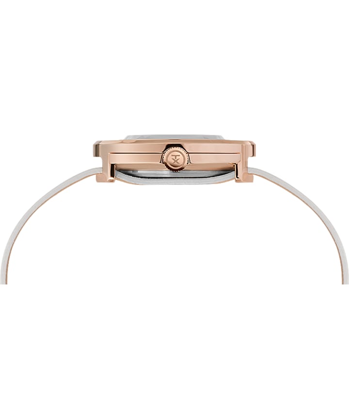 Variety™ 34mm Leather Strap Watch Box Set Rose-Gold-Tone/White large