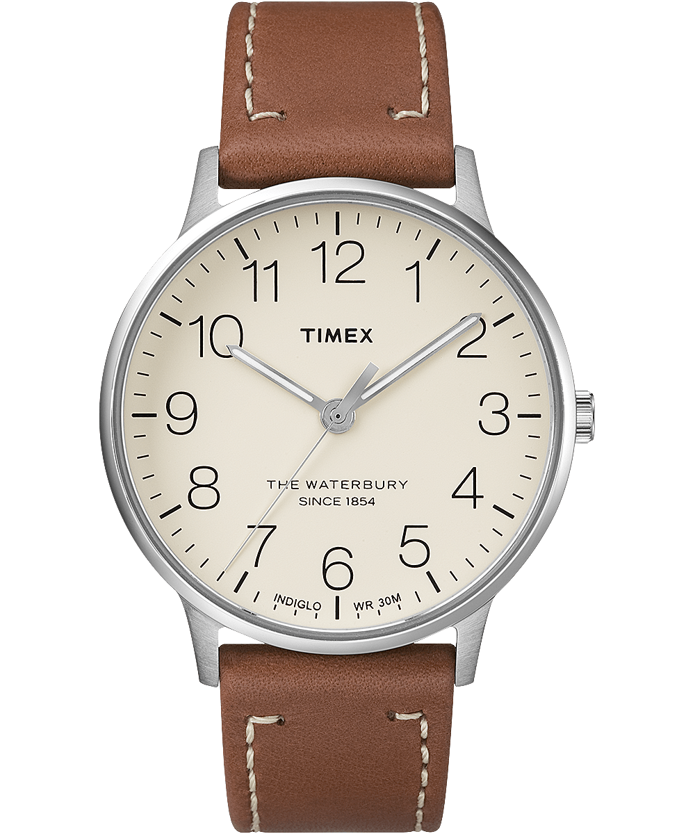 Waterbury 40mm Classic Leather Strap Watch | Timex