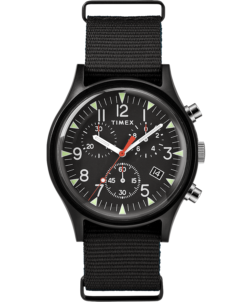 MK1 Aluminum Chronograph 40mm Nylon Strap Watch Large