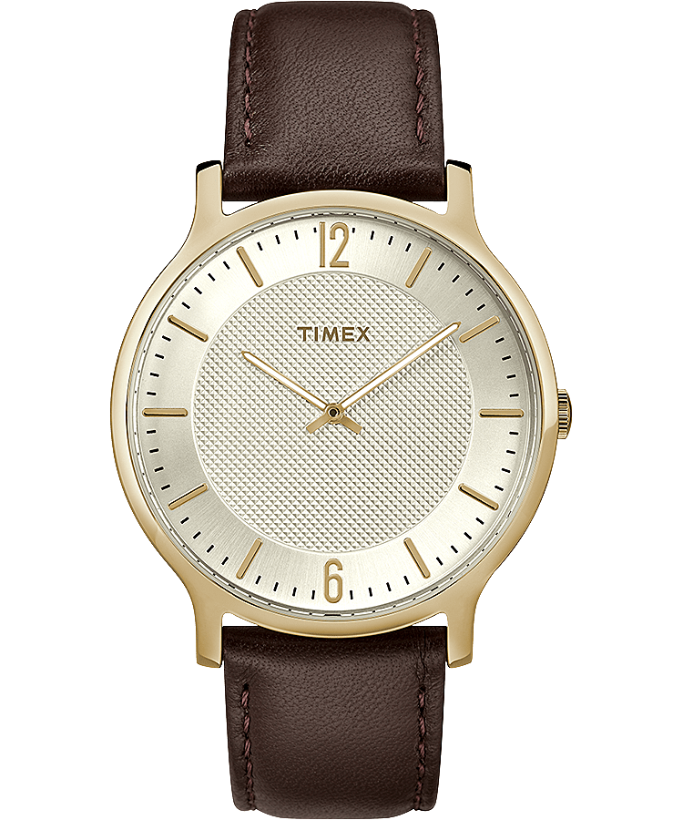Metropolitan Mens 40mm Leather Watch | Timex