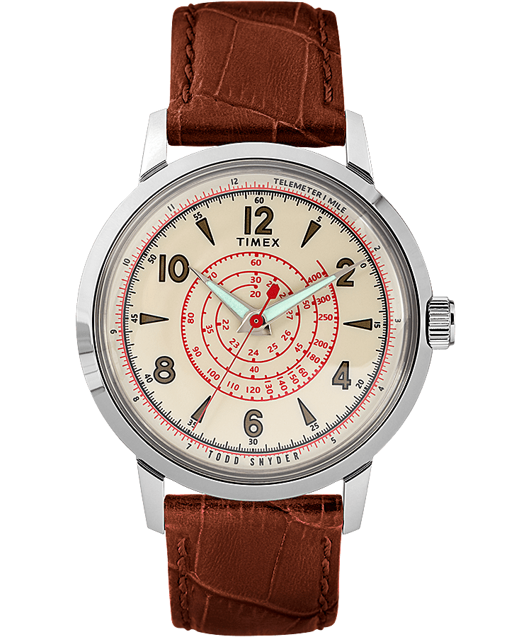 Timex x Todd Snyder Beekman 40mm Leather Strap Watch - Timex UK