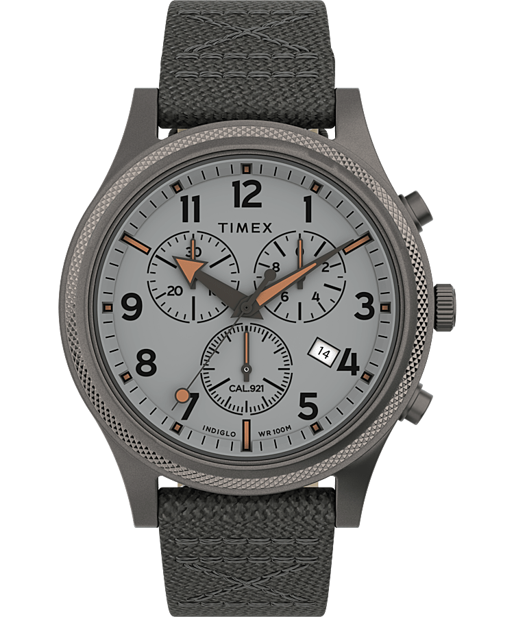 Allied LT Chronograph 42mm Fabric Strap Watch - Timex UK