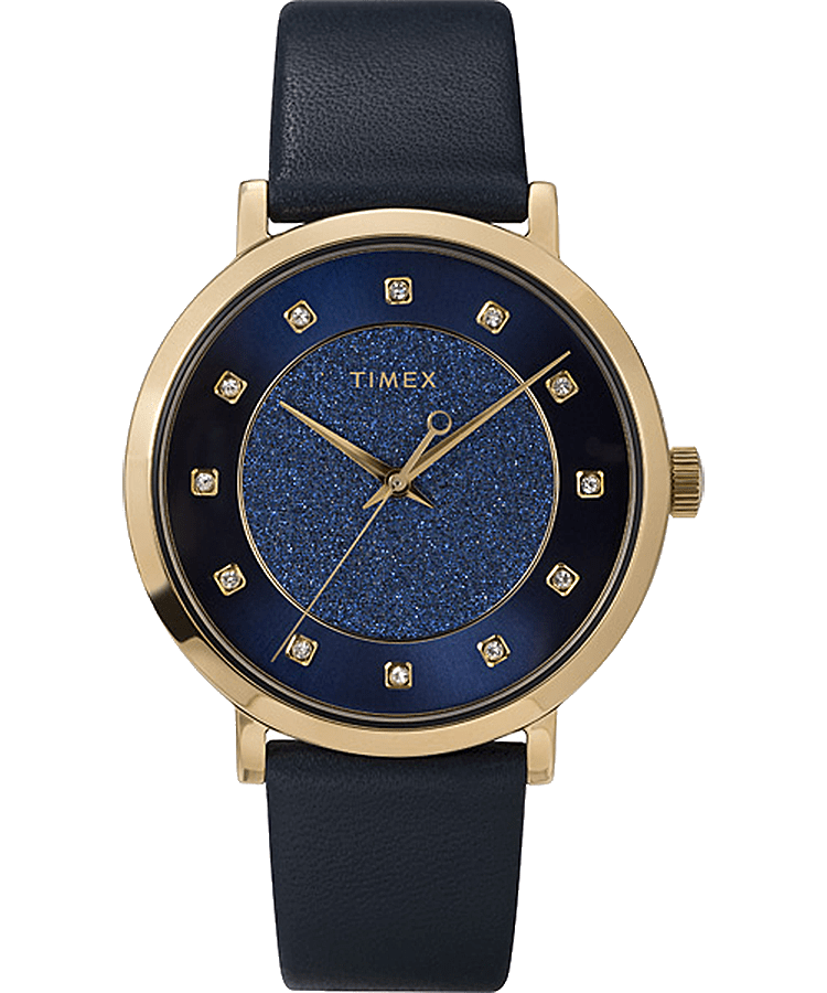 Celestial Opulence 38mm Leather Strap Watch - Timex UK