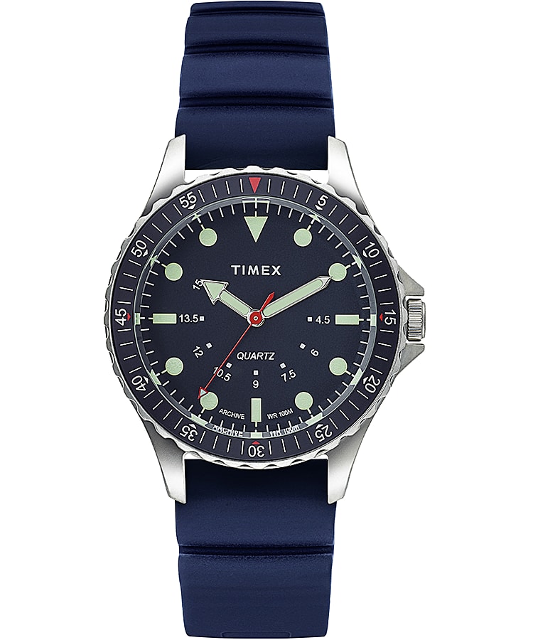 Navi Depth 38mm Silicone Strap Watch - Timex UK